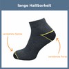 GAWILO 10 Pairs of Men's Short Work Socks - High