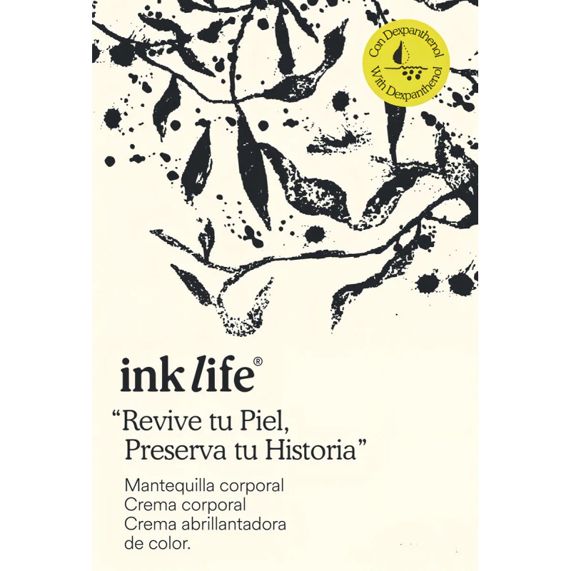 Ink Life Crema Abrillantadora Tatuajes Vegana 120ml Hidratante