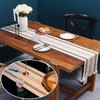 Table Runner, Natural Hessian Dining Table Runner Rustic Cotton Linen