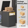 LHBGO Package Delivery Box for Outside with Sign, 48 Gallon