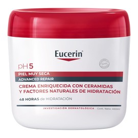 EUCERIN PH5 Advanced Repair Crema Corporal para Piel Muy Seca 450ml Enriquecida con Ceramidas y Factores Naturales de Hidratacin