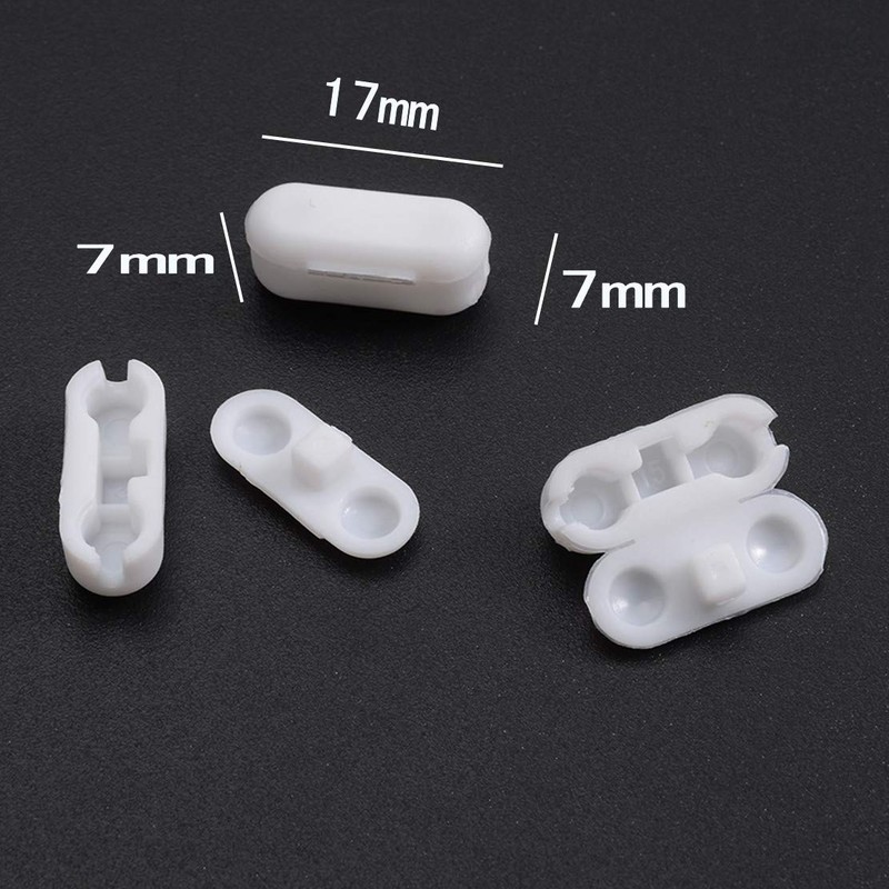 JZK 30 x Roller blind chain connector clip white plastic