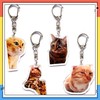 FXiaoy Kawaii Cat Acrylic Keychain Set - 8pcs Charming Anime