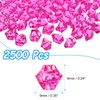 MECCANIXITY 2500pcs Fake Ice Rocks Acrylic Peach Crystals Gems Stones