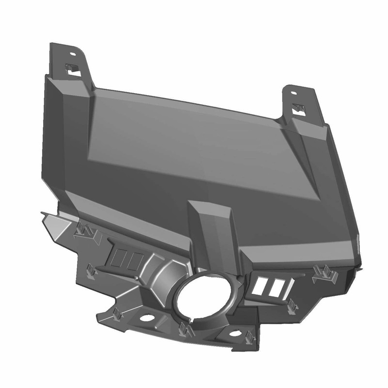 Polaris Upper Dash, Gloss Black, Genuine OEM Part 2634956-070, Qty