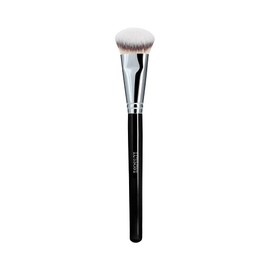 T4B LUSSONI 100 Series Professional Makeup Brushes for Foundation Concealer Liquid Cream Cosmetics Round Flat Angled Conical and Kabuki (PRO 142 Angled Foundation Brush)