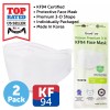 Happy Life Korea 2 Pack KF94 WHITE Protective Face Mask