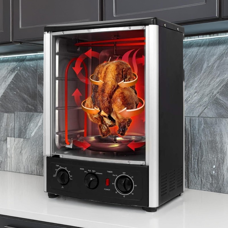 Alpine Cuisine Multi-Function Electric Roaster Oven for Turkey, Shawarma, Baking