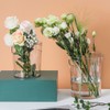 SEWACC Clear Waste Basket Plastic Trash Can Small Wastebasket Garbage