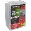 Power Pro Premium Self-Drilling Metal Screws, Zinc Plated Steel, Hex