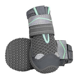 SlowTon Dog Shoes Paw Protection, Pack of 2 Breathable Dog Shoes Outdoor with Non-Slip Sole, Adjustable Reflective Velcro Dog Boots for Small, Medium and Large Dogs