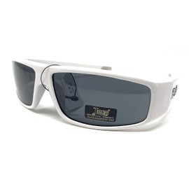 Locs - Flat Top Wrap OG Gangsta Hardcore Sunglasses (White)