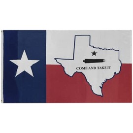 3X5 Texas Flag & Map Gonzales Come & Take It 100D Woven Poly Nylon 3'x5' flag