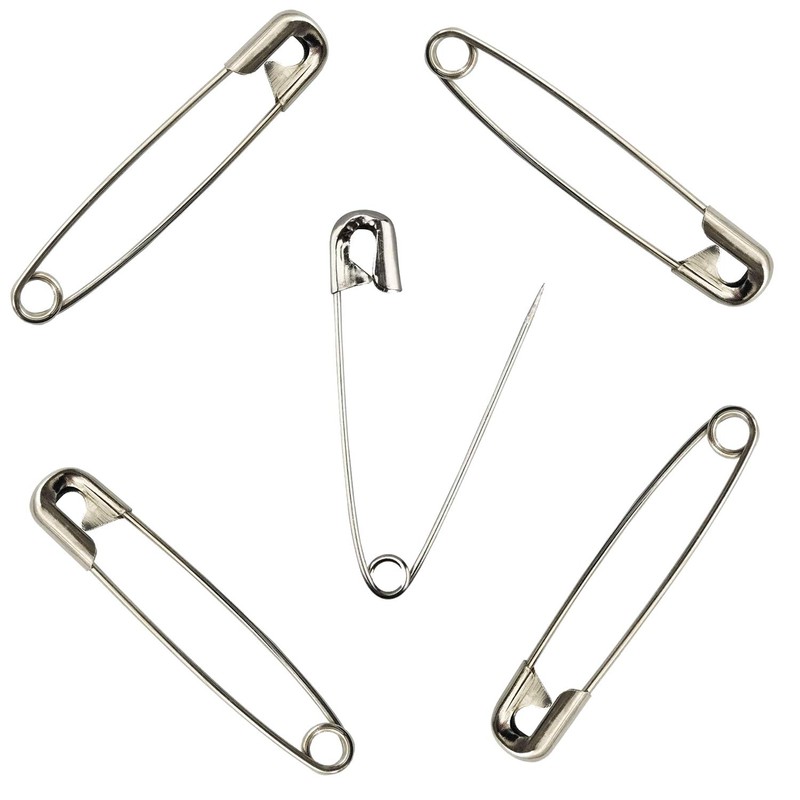 YOUOWO Safety Pins, Large Plus Locking Pins, 1.8 inches (45