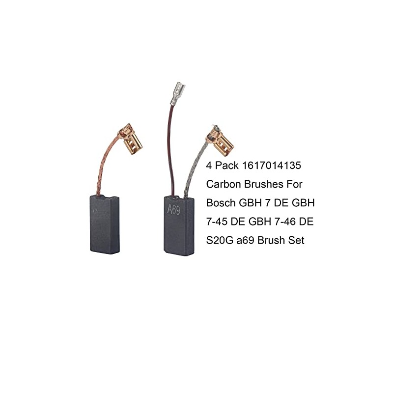 4 Pack 1617014135 Carbon Brushes For Bosch GBH 7 DE