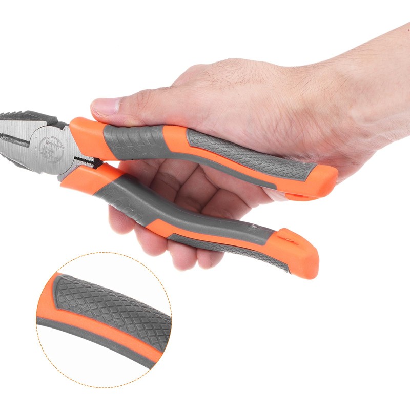 sourcing map Linesman Pliers 8" Multipurpose Combination Pliers with Wire