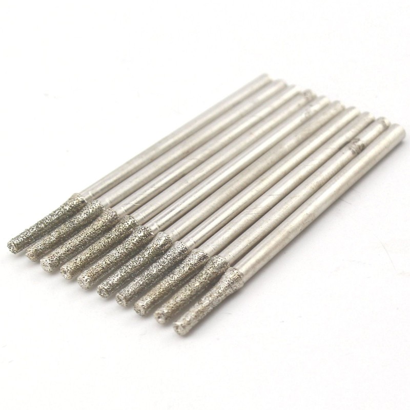 ILOVETOOL Lapidary Diamond Drill Bits 1.8mm Carving Burrs for Dremel
