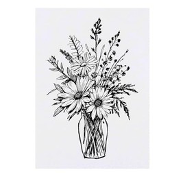 Large 'Wildflower Bouquet' Temporary Tattoo (TO00075361)