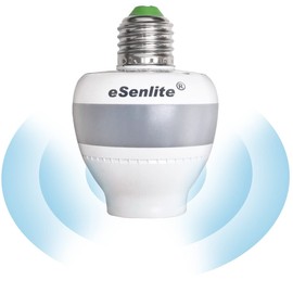 eSenlite Motion Sensor Light Socket Detector Screw Bulb Adapter