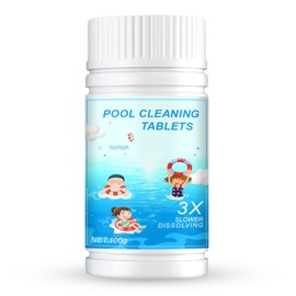 Aforentier Chlorine Tablets for Swimming Pool Cleaning Hot Tub Chlorine Tablets 3x Slower Dissolvng Keep The Water Clear Quickly Remove Odours Protect Your Health 100PCS