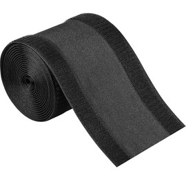 WILLBOND Agarre de Cable Cubierta de Cable de Piso Protector de Cables y Cordones Gestión de Cable Solo para Alfombra de Oficina Comercial (Negro, 9.84 Pies)