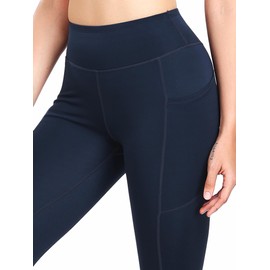 NELEUS Women's Workout Pro Leggings, High Waisted Compression Gym Tummy Control Athletic Yoga Pants,9152,Black,Navy Blue,Red,US XL
