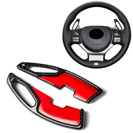 T-carbon Steering Wheel Paddle Shifter Extension Fits Lexus IS 2013-2024 RC200T RC300 RC350 2015-2025 NX 2015-2021;GT200H 2011-2017;Real Carbon Fiber Gear Shift Cover Trim Accessories