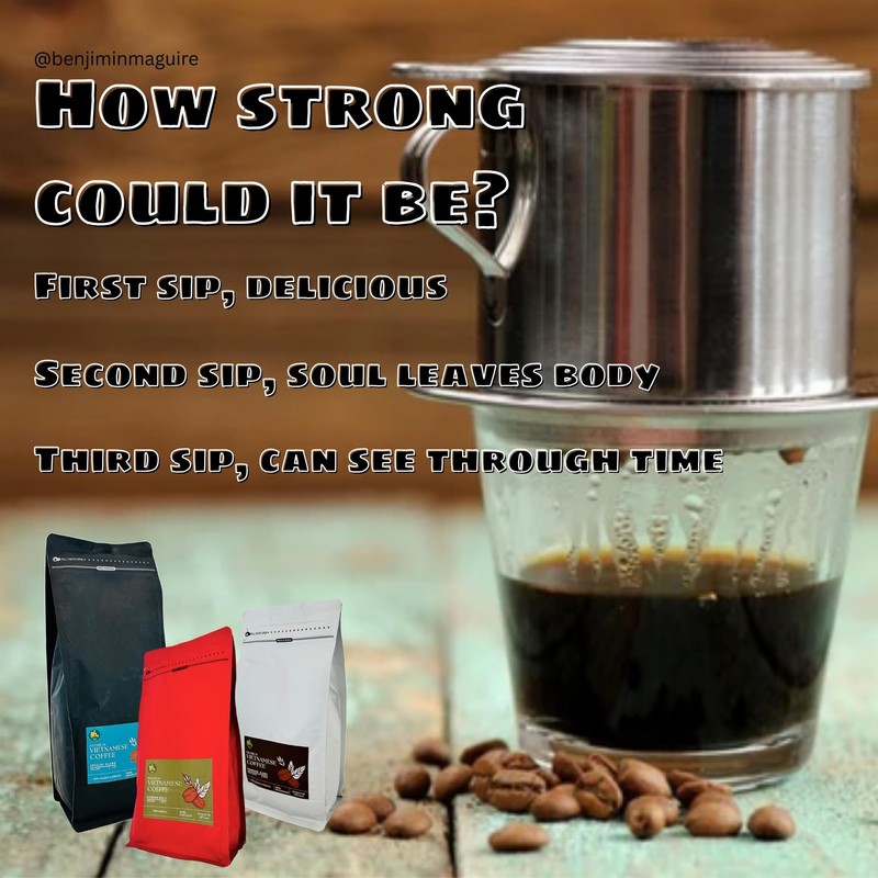 Intense Vietnamese Coffee Beans - Dark Roast, 500g | 100%