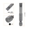 HARFINGTON SL6 Magnetic SLotted Screwdriver Bits 6mm S2 Steel Flat