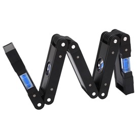 Topyond Magnetic Torpedo Level, Folding Level Ruler, Aluminum Alloy, 4 Bubble Multifunction Multi Angle Accurate Foldable Level Measuring Tool for Precise Leveling