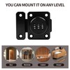 Overlatch with Combination Lock, 3 Digit Sliding Door Lock, Small