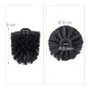 Relaxdays WC Bürstenkopf im 5er Set, lose Toilettenbürsten 9,5 mm