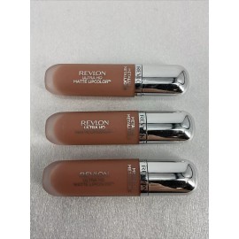 Revlon 3 PACK Revlon Ultra HD Metallic Matte Liquid Lipcolor Lipstick 715 HD Glow NEW
