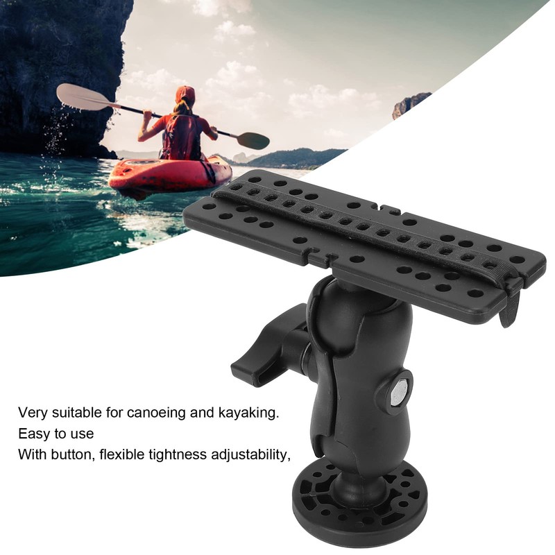 Asixxsix Fish Finder Mounting Base, Universal 360° Rotating Fish Finder
