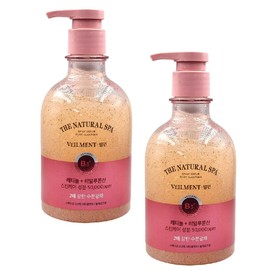 Bellman Natural Spa Dead Sea Salt Scrub Body Cleanser Black Rose Fragrance 400ml 2pcs / 벨먼 내추럴 스파 사해소금 스크럽 바디클렌저 블랙로즈향 400ml 2개