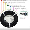 Short Soaker Hose 8ft -5/8 Round Rubber Garden Soaker Hoses,