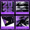 Lecheme 2025 Graduation Decorations Purple Class of 2025 Congrats Grad