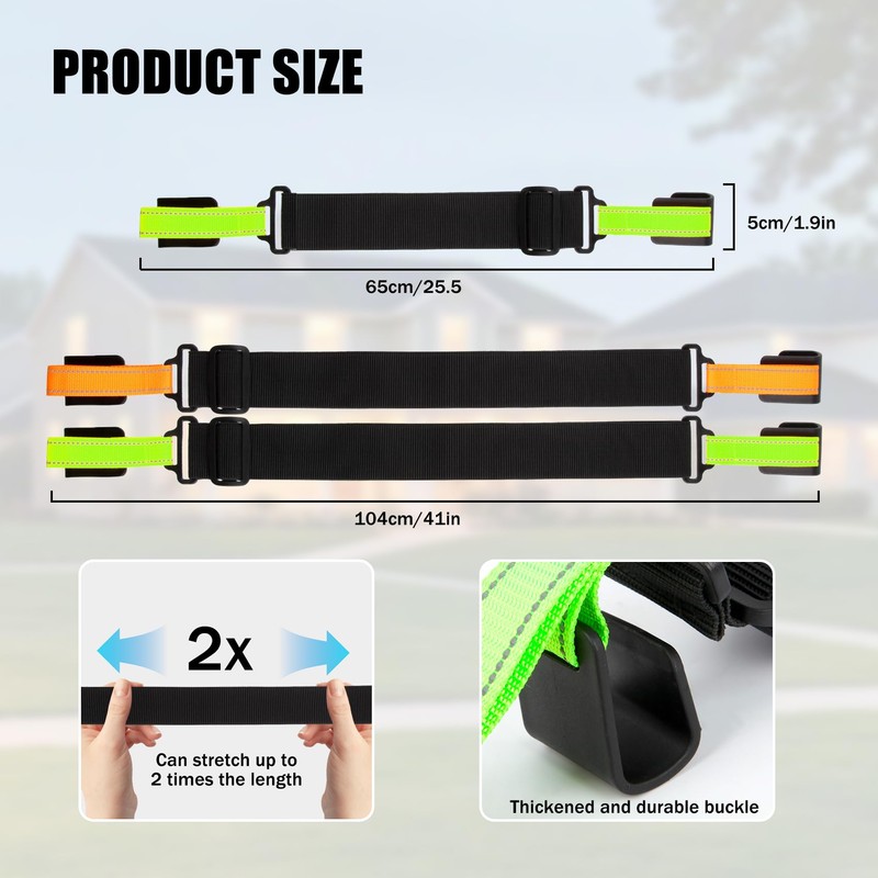 Trash Can Locks for Animals, 2 Pack Adjustable Garbage Can