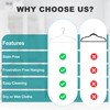 Quality Hangers Clear Plastic Hangers for Clothes | 50 Pack