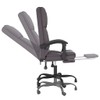 YAFF Massage Reclining Office Chair Gray Faux Leather-9781