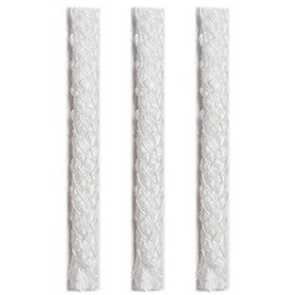 FIREFLY Tiki Torch Wicks - Wine Bottles - Fiberglass - Made in USA - 1/2-inch x 12-inches for Tiki Torches and DIY Wine Bottle Oil Lamps - 3 Per Package