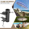 Anyingkai Parasol Holder, Balcony Railing, Adjustable, Space-Saving Parasol Holder, Balcony