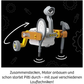 Kosmos 617073 ReBotz - Pitti The Walking Bot, Mini Robot for Building, Playing and Collecting for a Robo-Gang, Robot Toy, Experiment Set for Children from 8-12 Years
