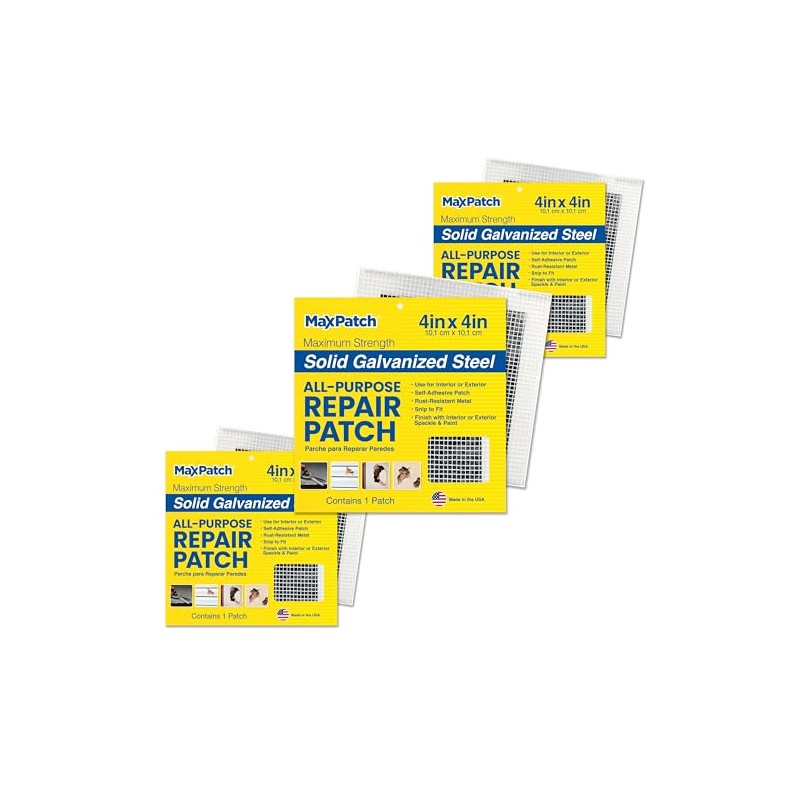 MaxPatch® 4 in. x 4 in. Self-Adhesive Surface Repair Patch,