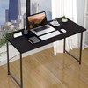 YSSOA Small Space Writing Desk with Headphone Hooks Modern Simple