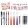 Bible Study Gel Pen Set with Red tones Highlighters,10 Refills,
