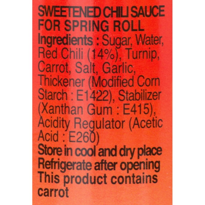Pantainorasingh Thai Sweetened Chili Sauce for Spring Rolls, 13.2 ounces