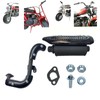 QYMOTO Upgrade CT200U Mini Bike Silencer Kit with Muffler Pipe