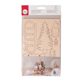 Rayher Kit Bricolage Folletto, Fsc Mix Credit, Naturale, 11.5x5x16.5cm, 12Pz, Bus Blis 1 Set, 46671505