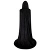 LHJ Cloak with Hood Costume Hooded Cape Crushed Velvet for